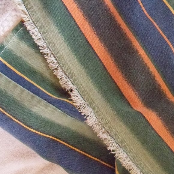 Gitano Denim high waisted multicolor striped Wrap Skirt - Picture 6 of 8